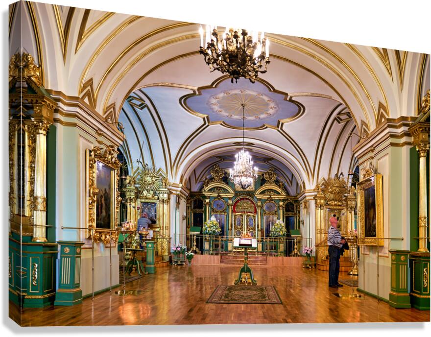 Explore nikolo bogoyavlenskiy morskoy sobor in st. petersburg Canvas Print