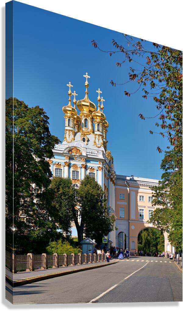 Catherine palace in pushkin saint petersburg russia Canvas Print