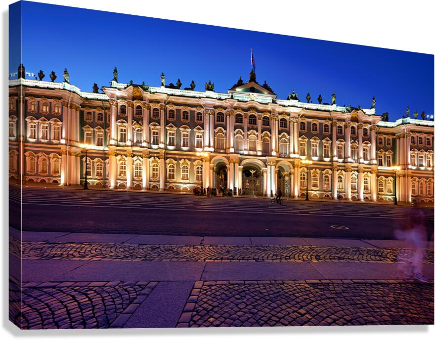 General Staff Building at night in St. Petersburg Canvas Print