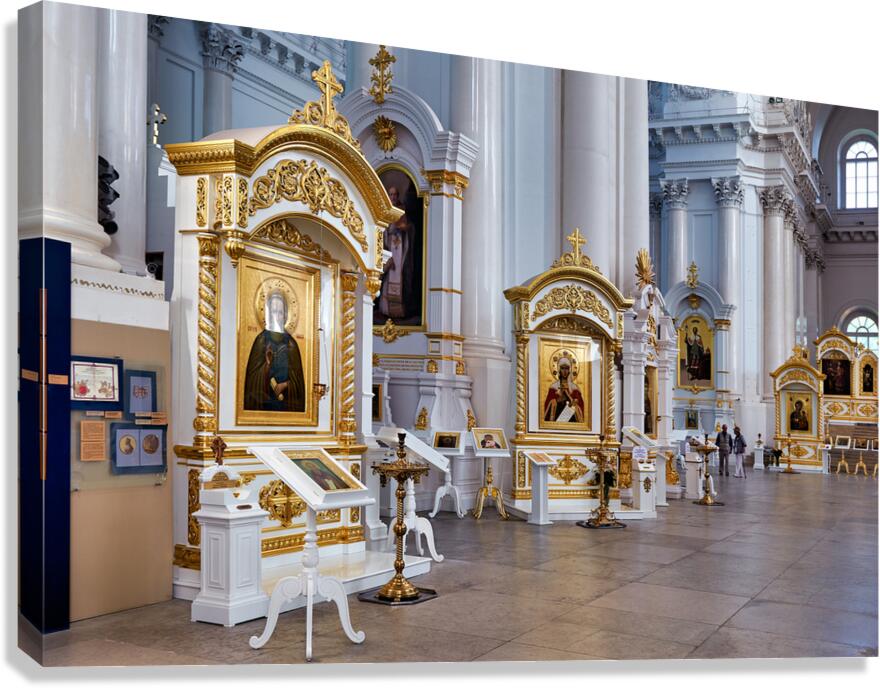 Exploring smolny convent in saint petersburg russia Canvas Print