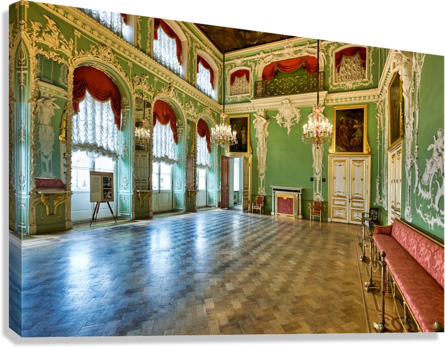 Kazan Cathedral in St. Petersburg shows historical architecture Canvas Print