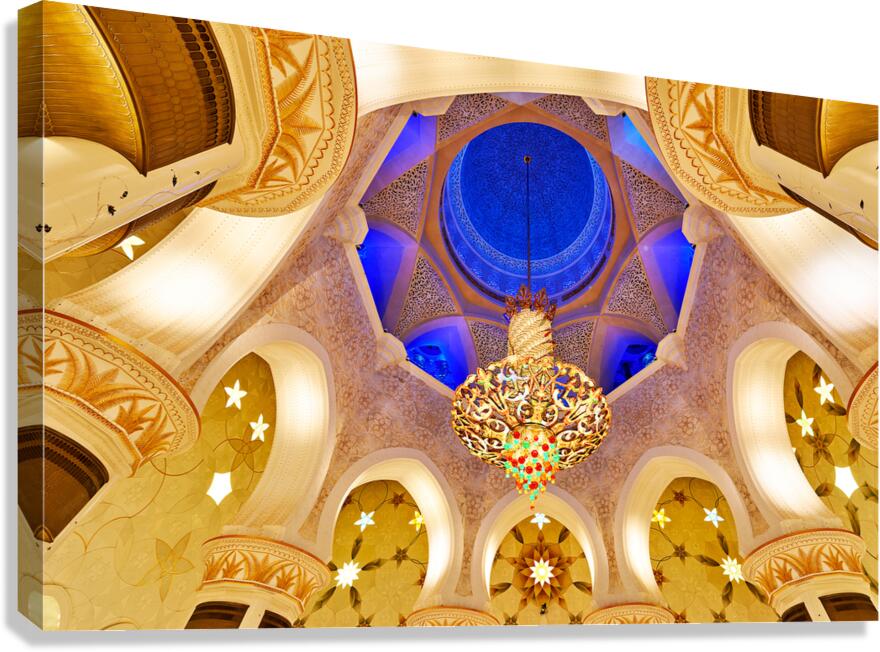 Exploring the interior design of Sheikh Zayed Grand Mosque Canvas Print