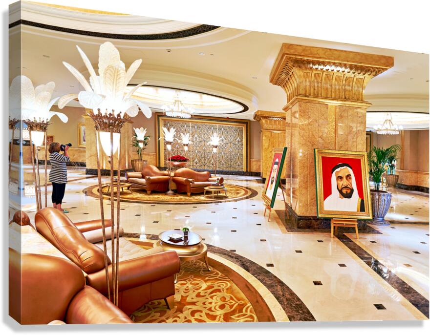 Details of the Abu Dhabi Emirates Palace Hotel lobby area Canvas Print