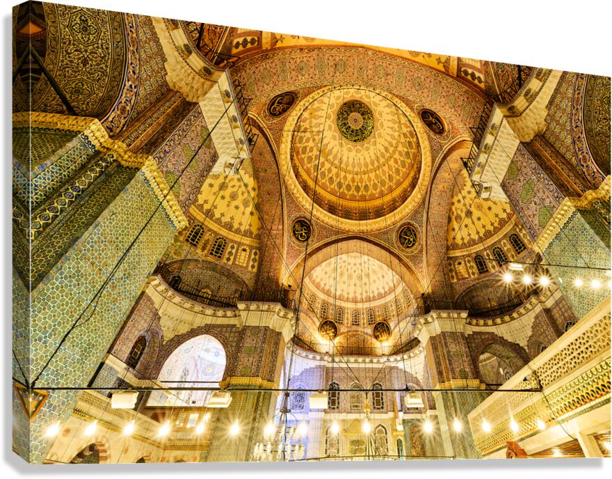 Visit to suleymaniye mosque in istanbul turkey Canvas Print