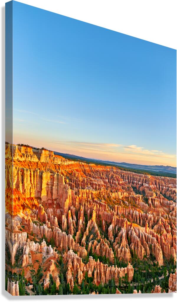 Sunset view from Bryce Point in Bryce Canyon National Park Canvas Print