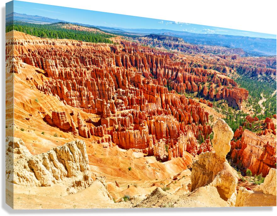 View from inspiration point in bryce canyon national park Canvas Print