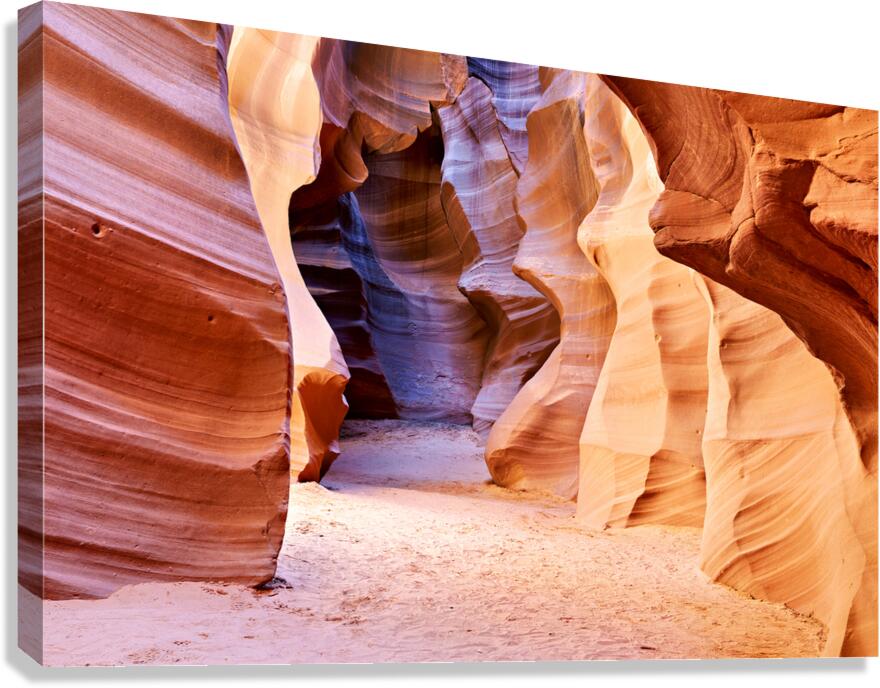 Explore Antelope Slot Canyon in Utah during daylight hours Canvas Print