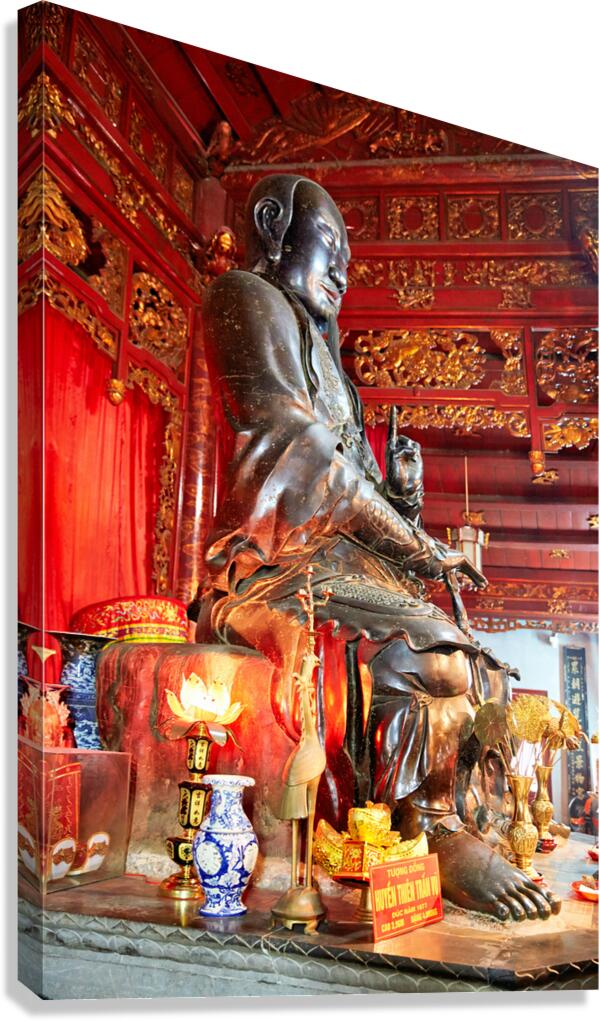 Statue of Buddha in Ho Chi Minh City Vietnam temple Canvas Print