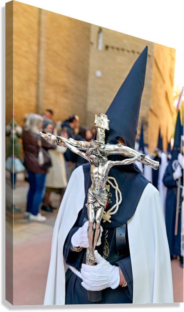 Easter Holy Week procession in Zaragoza Spain