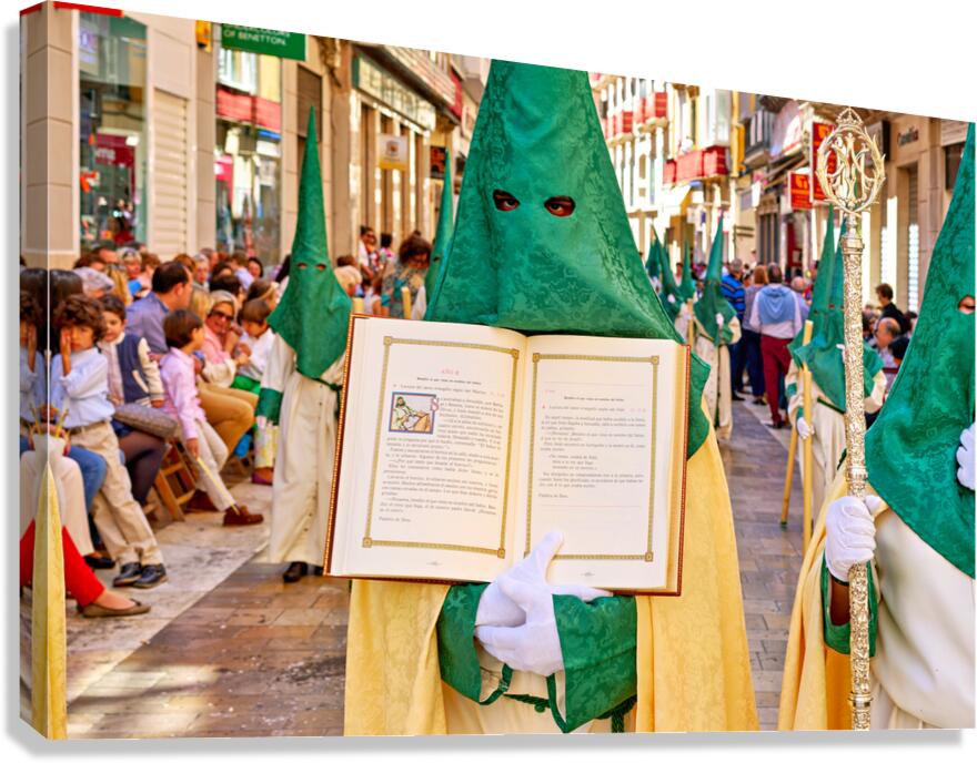 Easter procession in Malaga during Holy Week