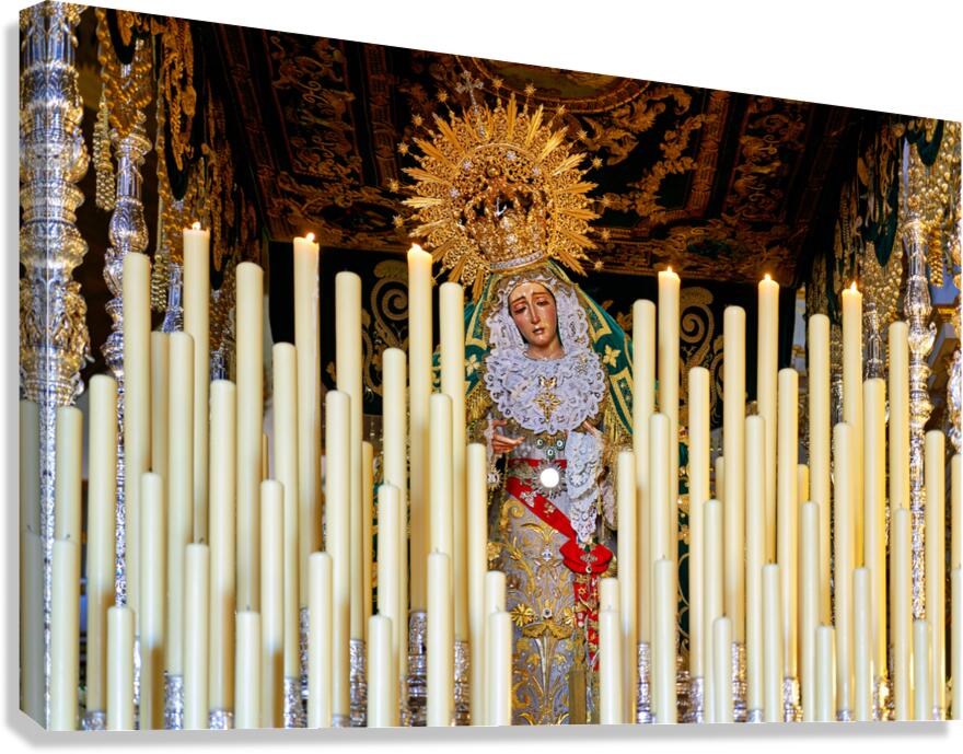 Preparing for holy week processions in Granada