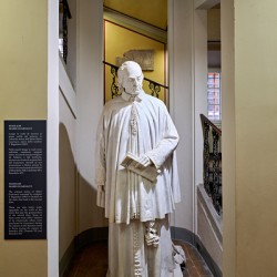 Statue of mario guarnacci in guarnacci museum in volterra