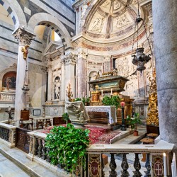 Interior view of the Cathedral in Pisa Tuscany Italy