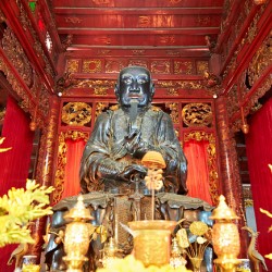 Statue of a Buddha in a temple in Ho Chi Minh City