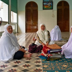 Women in traditional dress in Ho Chi Minh City Vietnam