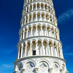 Leaning Tower in Pisa Tuscany Italy shows architectural beauty