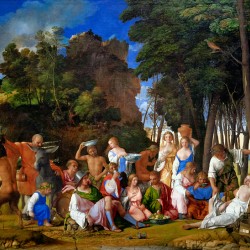 Bellini and Titians feast scene in D.C