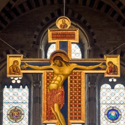 Cimabue painted crucifix in Basilica of San Domenico Arezzo