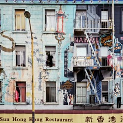 Chinatowns vibrant murals and buildings