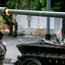 Support from the people during the Bangkok coup detat