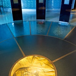 Exploring exhibitions at Nobel Museum in Stockholm Old Town