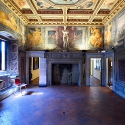 Vasari Home Museum interior view with detailed wall art