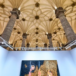 Art display in Zaragoza at Sala de Exposiciones La Lonja