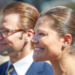 Crown Princess Victoria and Prince Daniel at event in Stockholm