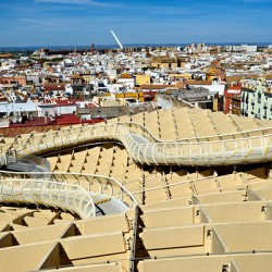 View of Setas de Sevilla in Andalusia Spain