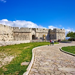 Apulia Puglia Gargano Italy. Monte SantAngelo. Castello Normanno Svevo Aragonese