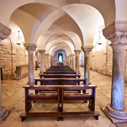 Apulia Puglia Italy. Trani. Basilica Cattedrale Beata Maria Vergine Assunta dedicated to Saint Nicholas