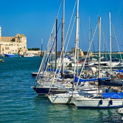 Apulia Puglia Italy. Trani. The seaport