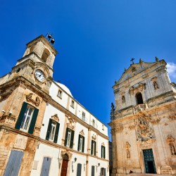 Apulia Puglia Italy. Martina Franca. Piazza Plebiscito and the Cathedral. Basilica S. Martino