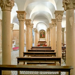Apulia Puglia Salento Italy. Lecce. Cathedral Maria Santissima Assunta and Saint Orontius. The crypt