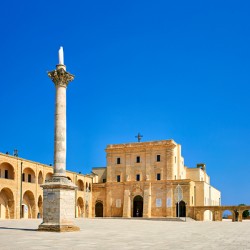 Salento. Apulia Puglia Italy. Santa Maria di Leuca. Santuario di Santa Maria de Finibus Terrae