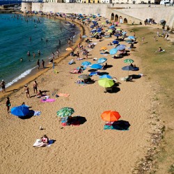 Gallipoli Puglia Salento Italy. La Purità Beach