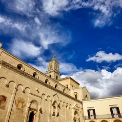 Matera Basilicata Italy. Basilica Pontificia Cattedrale di Maria Santissima della Bruna e SantEustachio