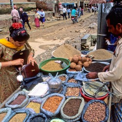 Nepal. Kathmandu. Street seller