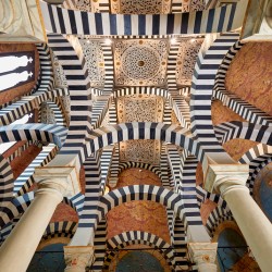 Bologna Italy. Rocchetta Mattei is a fortress located in the northern Apennines