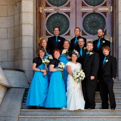 A Mormon Wedding. Salt Lake City Utah USA