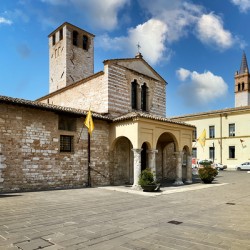 Foligno Umbria Italy. The church of Santa Maria Infraportas