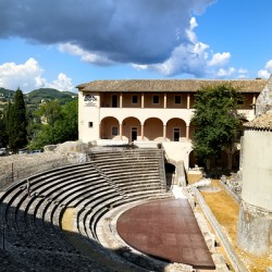 Spoleto Umbria Italy. The roman theater