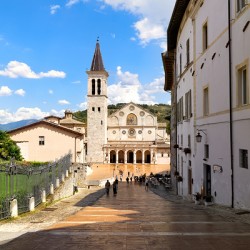 Spoleto Umbria Italy. Duomo di Spoleto Cathedral