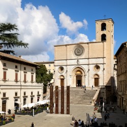 Todi Umbria Italy. Concattedrale della Santissima Annunziata. Cathedral. Piazza del Popolo