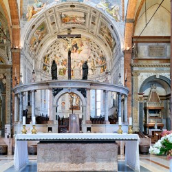 Verona Veneto Italy. Verona Cathedral Duomo di Verona. The altar