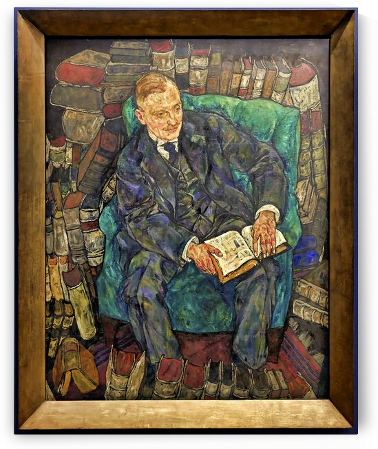 Egon Schiele - Portrait of Dr. Hugo Koller 1918 - Belvedere Museum Vienna Austria by Marco Brivio
