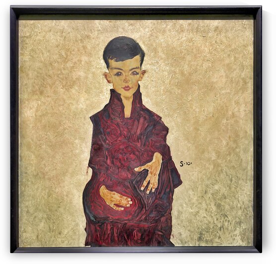 Egon Schiele - Portrait of Herbert Reiner Reiner Boy 1910 - Belvedere Museum Vienna Austria by Marco Brivio