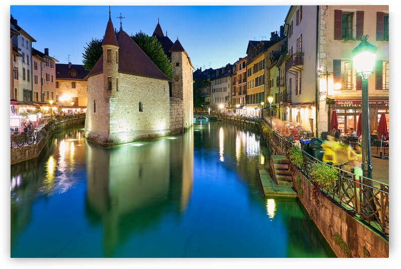 Annecy Haute Savoie France. The Palais de lIsle and Thiou river at sunset by Marco Brivio