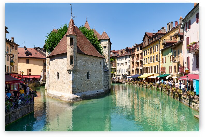 Annecy Haute Savoie France. The Palais de lIsle and Thiou river by Marco Brivio