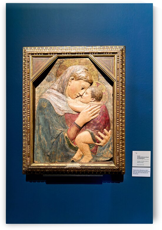 Strasbourg Alsace France. Fine Arts Museum at Palais Rohan. Donatello. Madonna and Child by Marco Brivio
